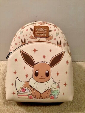 LOUNGEFLY POKEMON EEVEE DESSERTS MINI BACKPACK ~ WITH TAGS~ BRAND NEW~